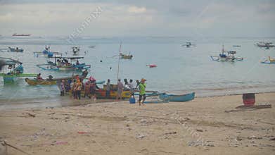 Badung, Bali, Indonesia - April 21, 2026: Balinese Fishermen