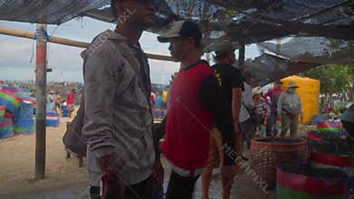 Badung, Bali, Indonesia - April 21, 2026: Balinese Fishermen