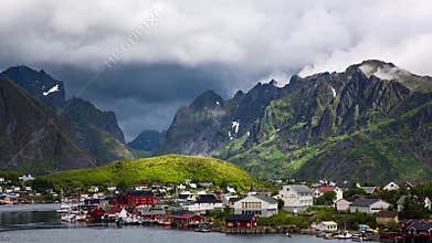 Panorama Lofoten archipelago islands