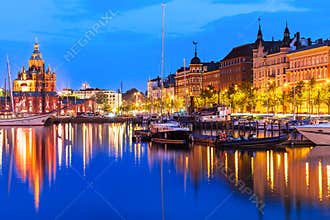 Old Town in Helsinki, Finland