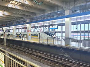 The Shinkansen platforms at Hakata station