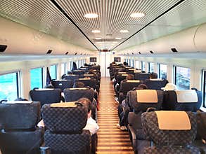 The interior of a limited express