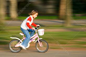 Biking fast