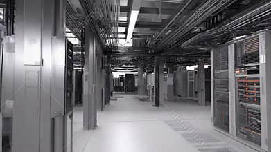 Server room managing big data computation network