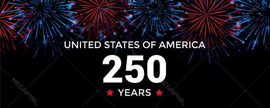 USA anniversary 250 years happy Independence Day firework