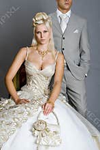 Bride in dress