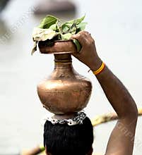 Tradition of Holy Pot in Durga Puja