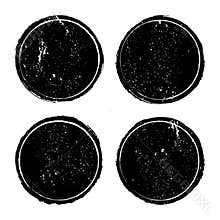 Grunge circle stamp background textures set