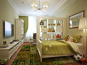 Children's room for boy modern style