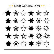 Star Icon Collection Vector