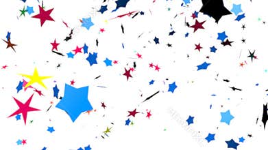 Ð¡olorful stars falling