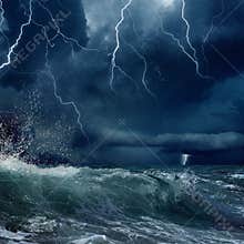Stormy sea
