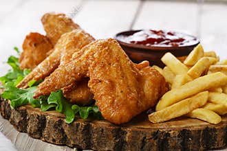 Fried chicken wings