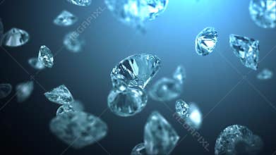 Frozen diamonds, beautiful background