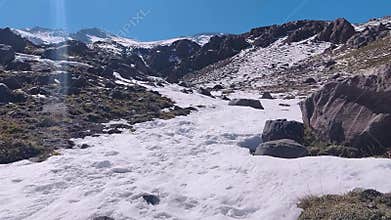 Glacial valley n the Andes mountain range