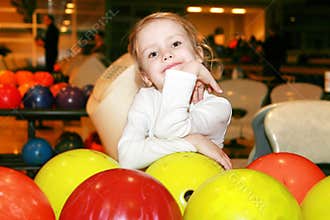 Girl in bowling