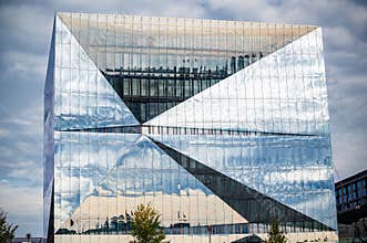 Modern Glass Office Building Facade In Berlin