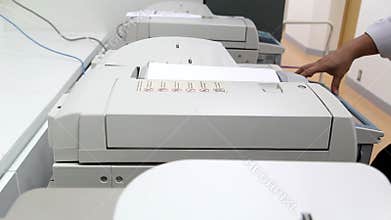 Paper copy machine at office