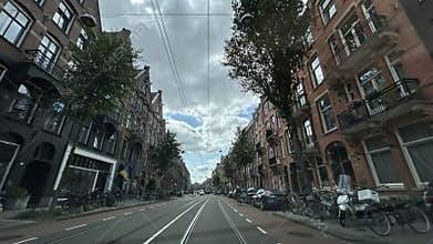 July 26 2026, Amsterdam, Netherlands. Street view of Amsterdam Business District.