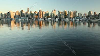 Downtown Vancouver Dusk Coal Harbor