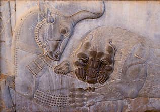 Ancient bas-reliefs of Persepolis
