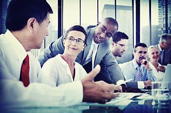 Business People Corporate Communication Meeting Concept