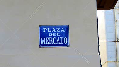 Market Square in Tafalla, Spain