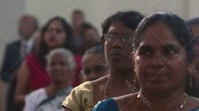 Parishioners in the church are preaching in the Catholic Church in India