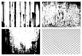Grunge textures vector