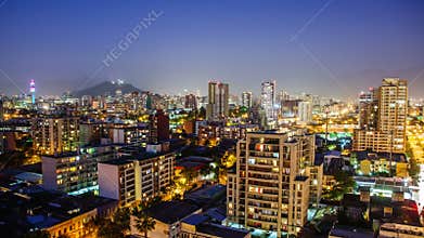 Santiago at Dusk, Timelapse 4K