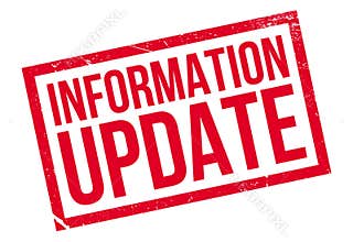 Information Update rubber stamp