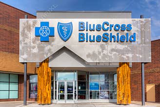 Blue Cross Blue Shield Exterior and Logo