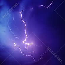 Purple Lightning Bolt