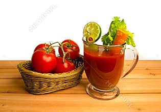 Fresh Bloody Mary Alcohol Cocktail Drink