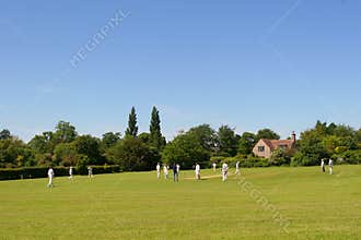 Cricket on The Village Green (with space for text)