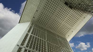 La Grande Arche. La Defense, commercial and business center of Paris, France