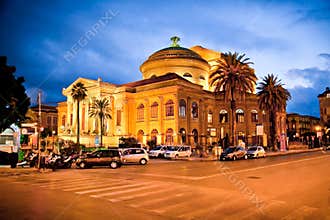 Teatro Massimo, opera house in Palermo. Italy.