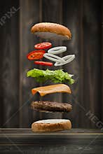 Tasty grilled beef Burger