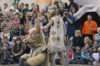 The performance of the Theater `Wandering dolls of mister Pezho`.