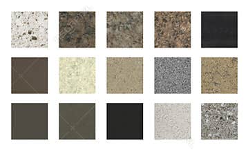 Marble counter top color samples