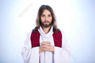 Calm Jesus saying prayer