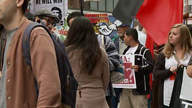 `CORRUPTION` Protest Banner