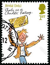 Charlie and the Chocolate Factory UK Postage Stamp