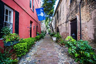 Historic Downtown Charleston South Carolina on a Warm Day