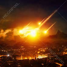 Judgment day, end of world, asteroid impact