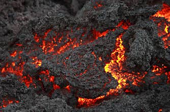 Glowing lava flow, Volcano Pacaya