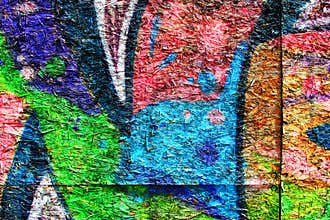 Graffiti wall urban background