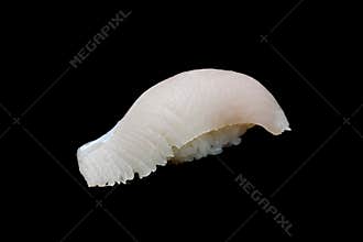 Hamachi Sushi, Buri Sushi or Amberjack fish, Yellow tail Fusiler fish on Japanese rice.