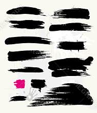 Set of grunge brush