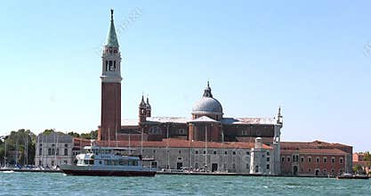 Venice city in Italy with water boats and tourist on vacation